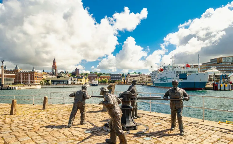 Blick auf Helsingborg