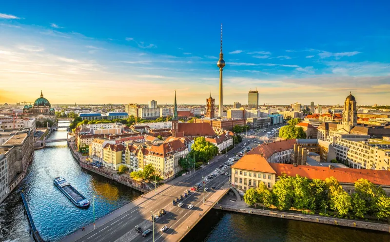 Sonnenuntergang in Berlin