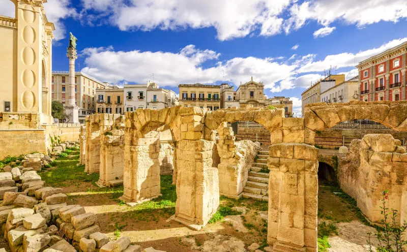 Das Amphitheater in Lecce