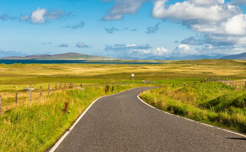 Kurz vor der Fähre auf North Uist