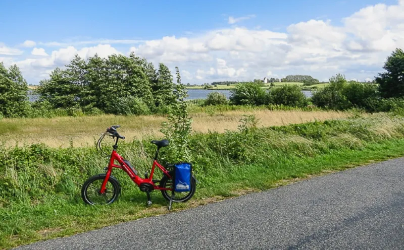 Auf dem Radweg