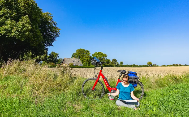 Dänemark, Landschaft, Fahrrad