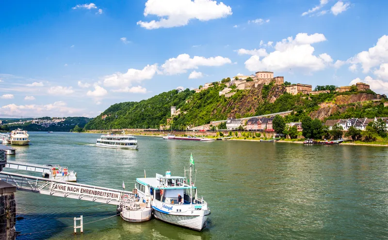 Die Festung Ehrenbreitstein in Koblenz