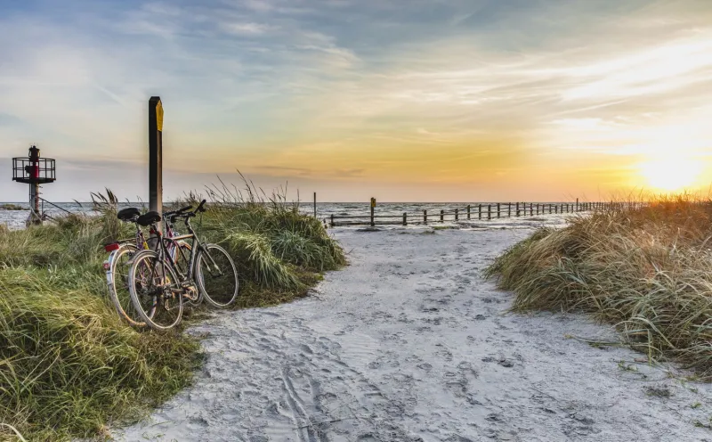 Sylt, Strand, Fahrräder