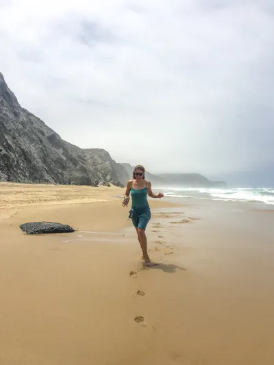 Radurlaub in Portugal, Praia da Barriga