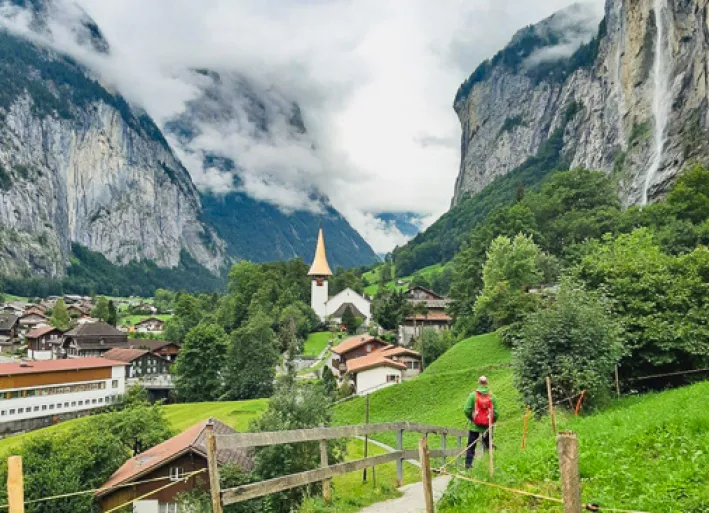 Lauterbrunnen mit Staubbachfall