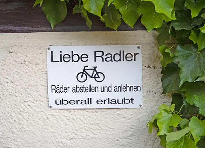 Räder abstellen erlaubt!