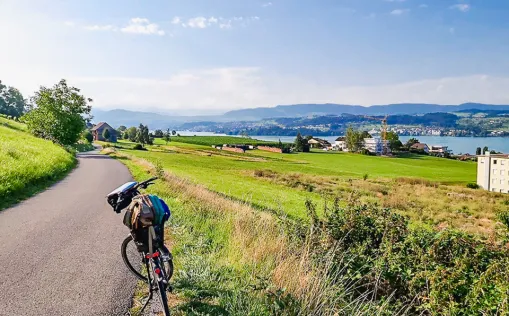 Zürichsee, Fahrrad, Landschaft