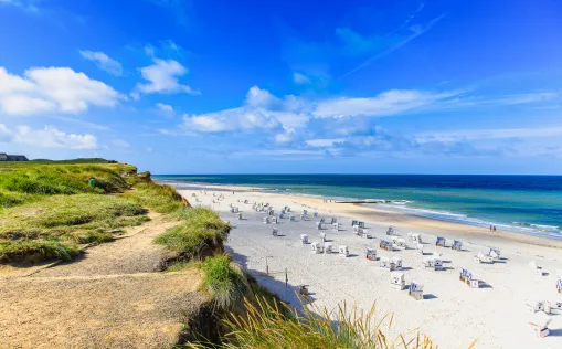 Sylt, Strand, Meer, Strandkörbe